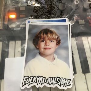 FA F*cking Awesome Skateboards Curren Caples Yearbook Photo STICKER  AVE Supreme